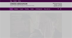 Desktop Screenshot of candidaabrahamson.com